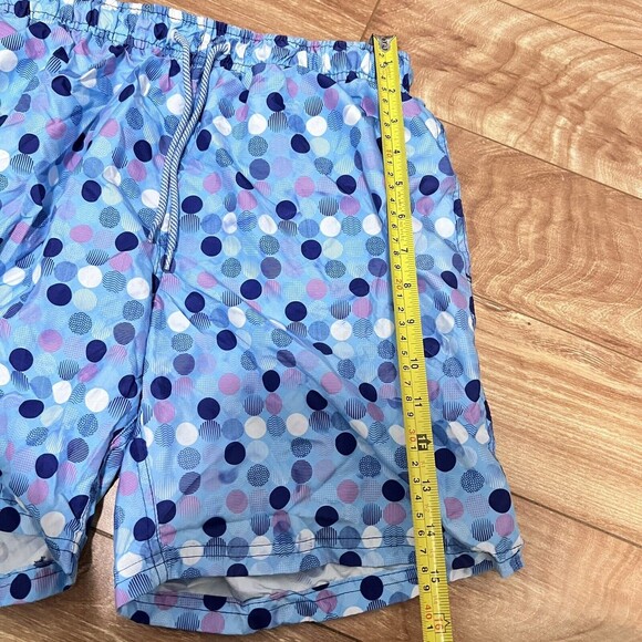 Tailorbyrd Blue Multidots Swim Trunks Bathing Suit Shorts Size S Summer Pool - Picture 4 of 9